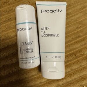 Proactiv Cleanse Renewing Cleanser 2oz & Green Tea Moisturizer 3oz EXP27 Lot/2